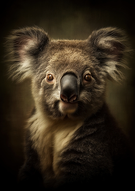 Close-up Portrait of a Koala