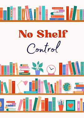 No Shelf Control Bookshelf Illustration