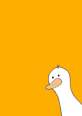 Cute Duck Peeking Out