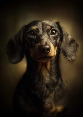 Dachshund Dog Portrait