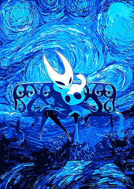 Hornet on a Bench in Starry Night