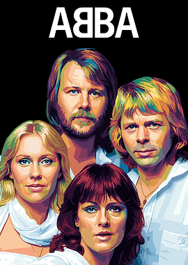 ABBA Pop Art Portrait