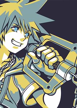Sora Kingdom Hearts with Keyblade