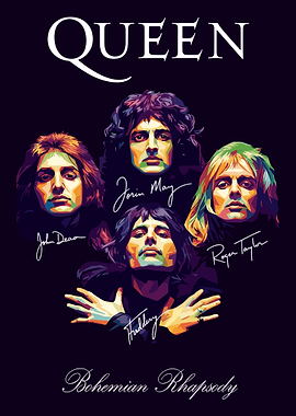Queen Band Pop Art