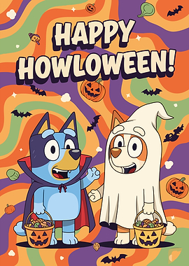 Happy Howloween Bluey and Bingo