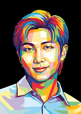 Colorful Portrait of RM