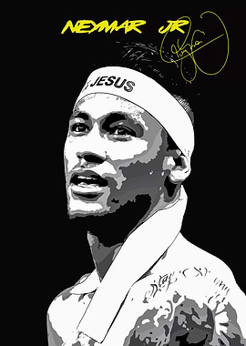 Neymar Jr. Pop Art Portrait