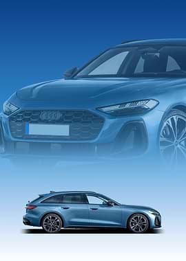 Blue Audi A5 Avant 2025