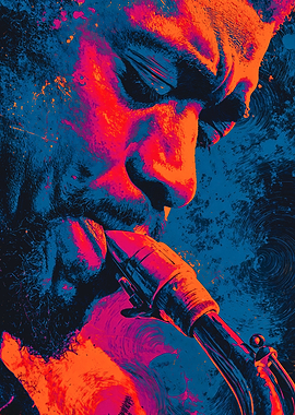 Soulful Jazz Saxophone Pop Art