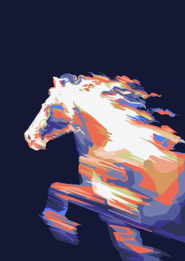 Abstract Horse in Motion