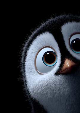 Cute Penguin Close-Up