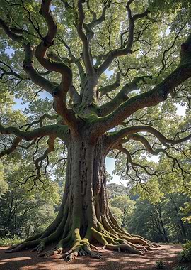 Majestic Ancient Oak Tree
