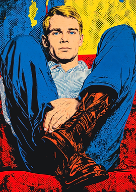 Vibrant Pop Art Man Portrait