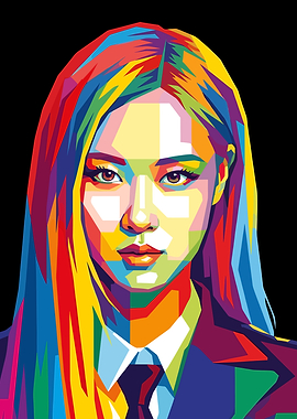 Colorful Pop Art Portrait