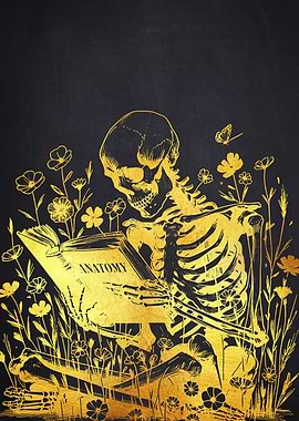 Skeleton Reading Anatomy Book