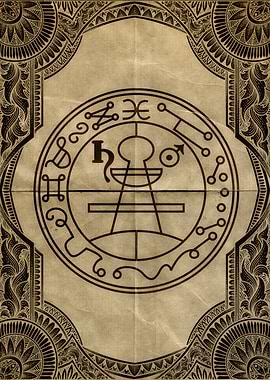 seal Symbol on Aged Paper