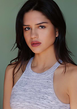 sasha calle in Grey Tank Top