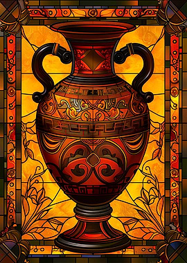 Stained Glass Amphora
