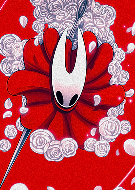 Hornet surrounded by roses