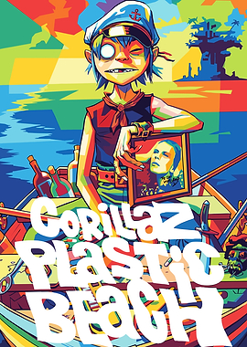 Gorillaz Plastic Beach Album Art