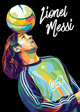 Lionel Messi Wpap Pop Art