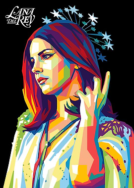 Lana Del Rey Pop Art Portrait