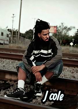 J. Cole on Train Tracks