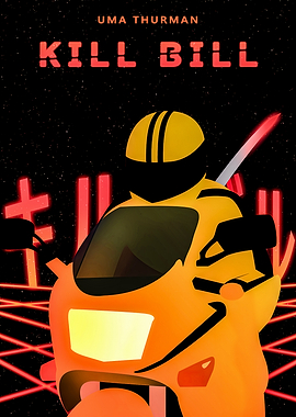 Kill Bill Motorcycle Poster
