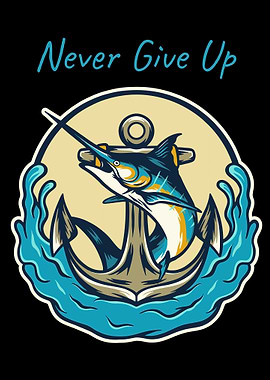 Marlin and Anchor with Inspirational Text
