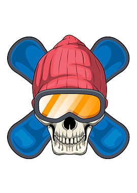 Skull Snowboard