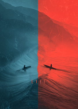 Life Between Calm and Chaos Wall Art