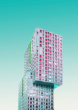 Modern Architecture Building Minimalism Pattern