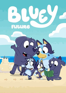 Bluey and Family at the Beach