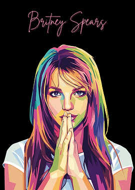 Britney Spears Pop Art Portrait
