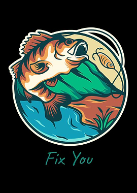 Fishing Bass Jumping for Lure