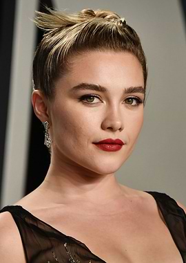 Florence Pugh Red Carpet Portrait