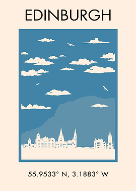 Edinburgh Skyline Coordinates
