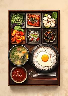 Korean Bento Box Meal