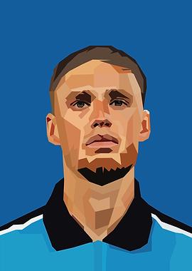 Polygon Vector — Soccer Fan Art Poster