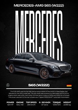 Mercedes-AMG S65 (W222) Poster