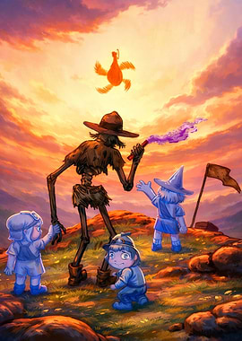 Fantasy Adventure at Sunset