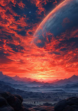 Alien Planet Sunset