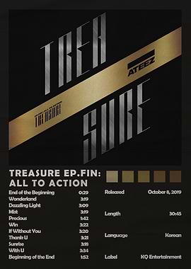 ATEEZ TREASURE EP.FIN: ALL TO ACTION Album Cover