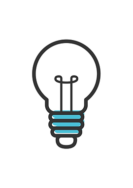 Minimalist Light Bulb Icon