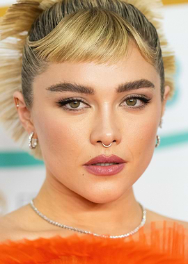 Florence Pugh Close-Up Portrait