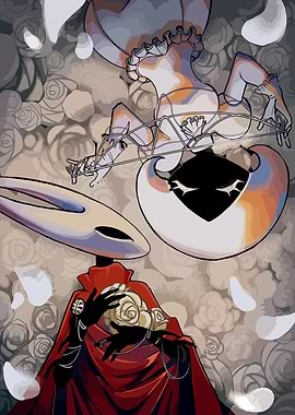 Hollow Knight Characters with Roses