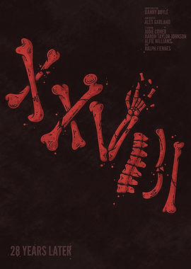 28 Years Later Skeleton Bones Poster