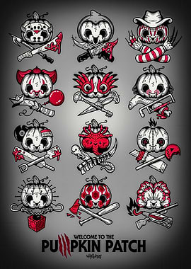 Horror Movie Character Pumpkins