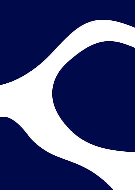 Abstract Dark Blue and White Waves