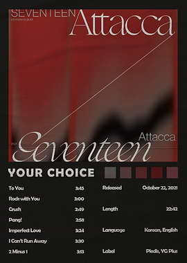 SEVENTEEN Attacca Album Cover